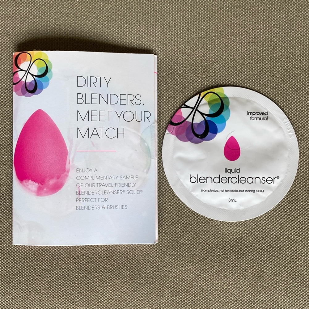 Beauty Blender Original Solid Cleanser Sample 0.2 oz  Liquid Blendercleanser 3ml